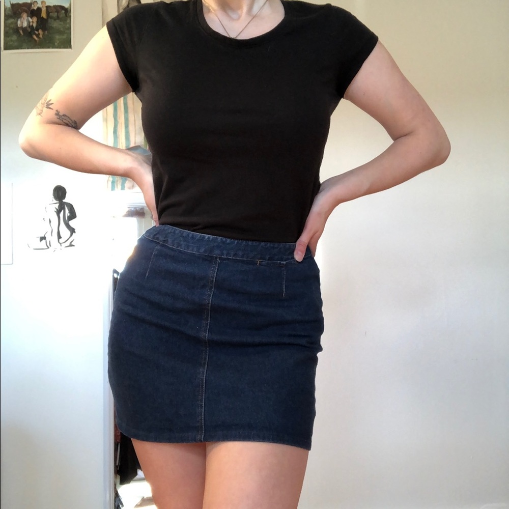 Denim miniskirt